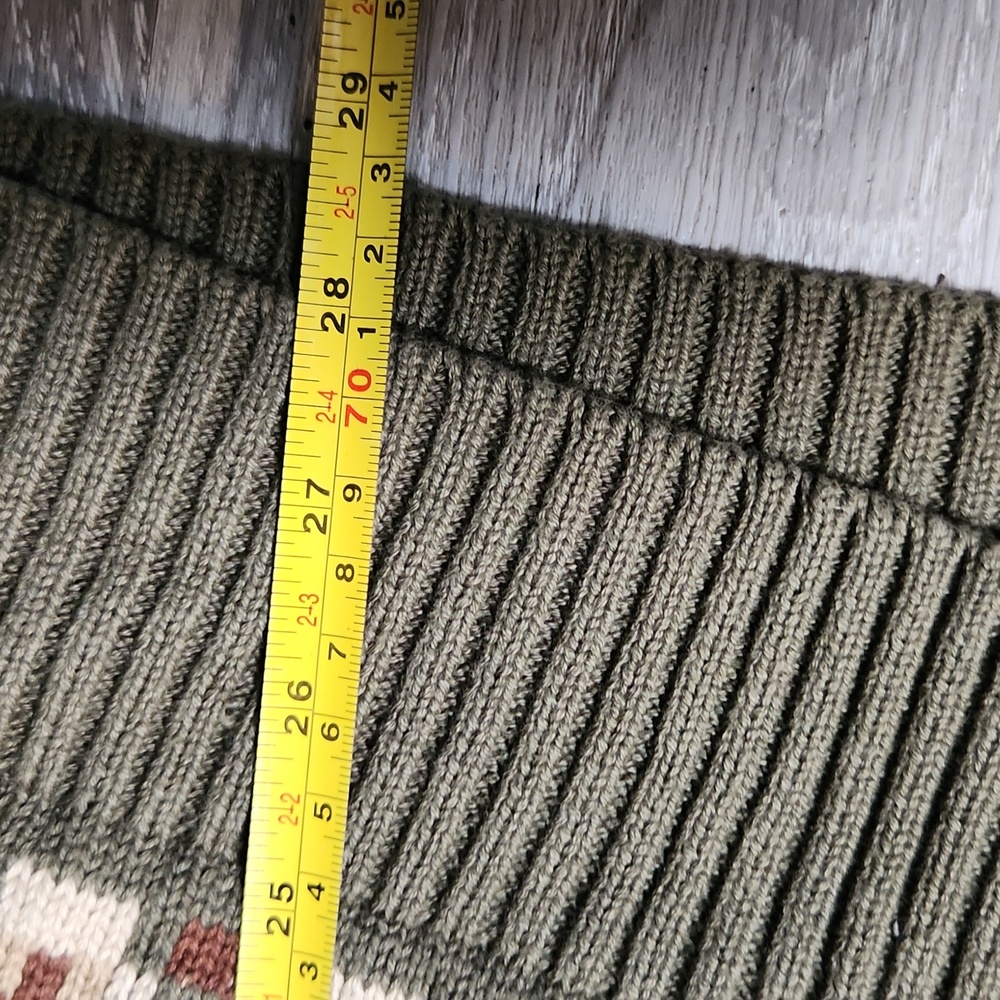 Cotton On Black and Olive Patterned Crewneck Sweater - Picture 4 of 4